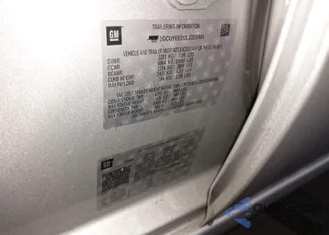 2020 Chevrolet Silverado 1500 from USA, damaged, VIN 1GCUYEED2LZ226964